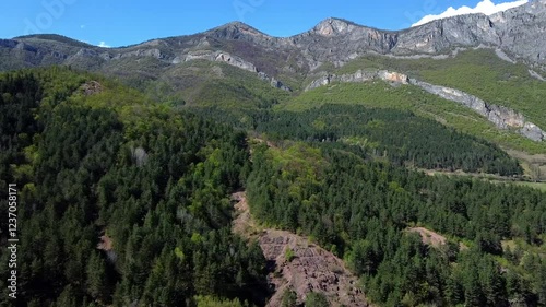 View of the Vratsa Balkan Mountains. Bulgaria