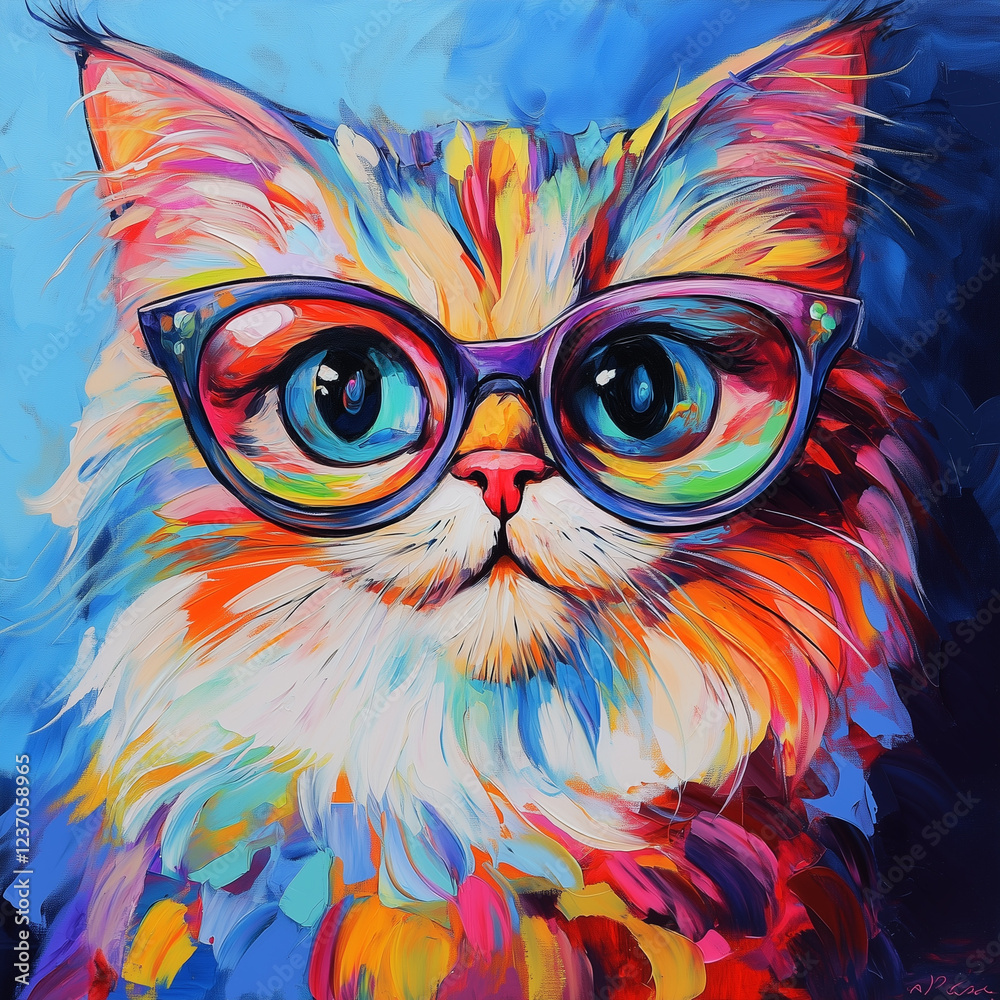 Fototapeta owl in the blue