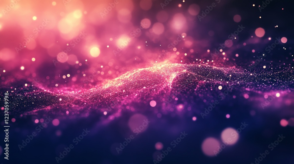 Ethereal Abstract Background of Glittering Lights and Vibrant Colors Ethereal Abstract Background of Glittering Lights and Vibrant Colors
