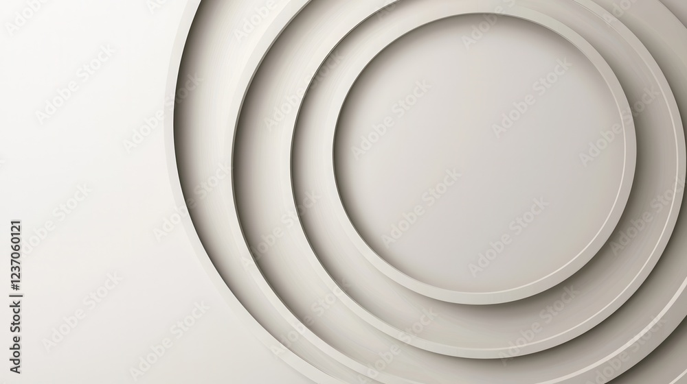 Abstract background with a white color scheme. it has a circular shape with multiple layers of thin, curved lines that create a sense of depth and dimension. Abstract background with a white color scheme. it has a circular shape with multiple layers of thin, curved lines that create a sense of depth and dimension.