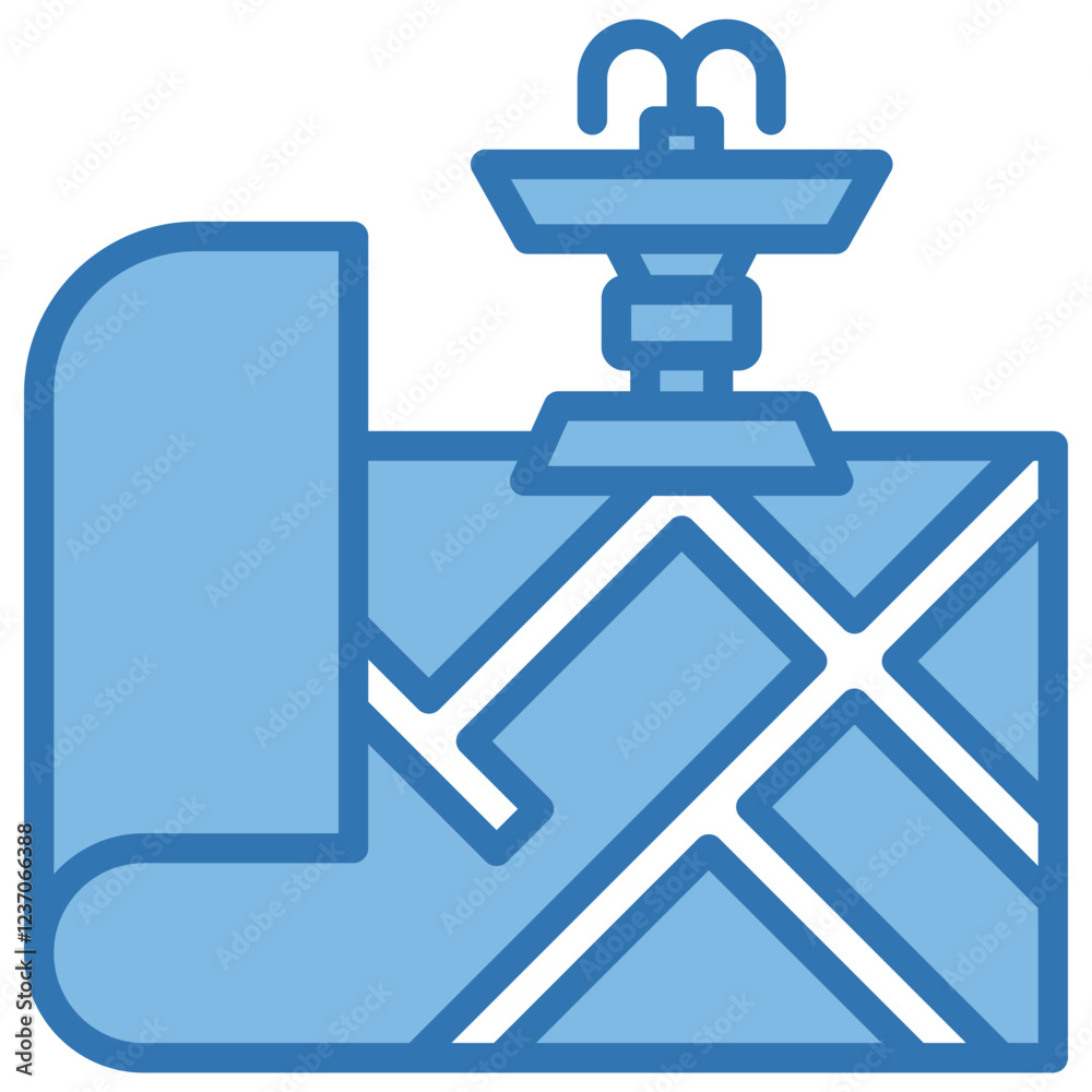 Obraz premium Fountain Icon