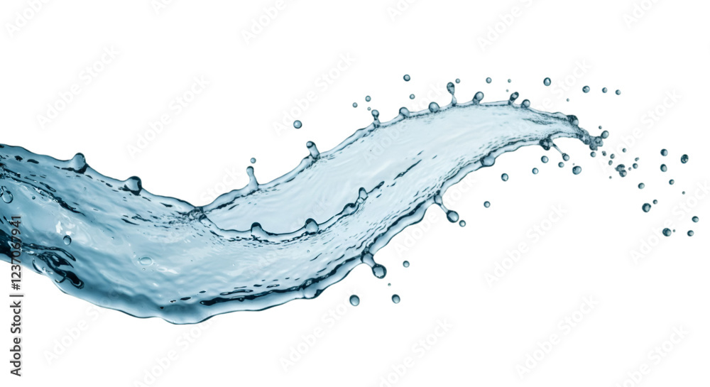 Obraz premium water splash isolated on white background