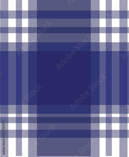 Tartan check plaid pattern. Seamless simple textured dark plaid vector illustration for flannel shirt, blanket, duvet cover, other textile print.