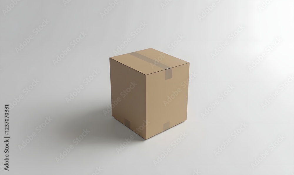 Cardboard box, studio shot, plain background, shipping Cardboard box, studio shot, plain background, shipping