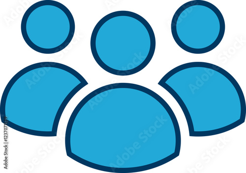 People group icon set. Team of worker. User profile symbol. Group of people or group of users. Persons symbol. Population icon. Increase social development, global demography. Vector illustration.