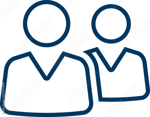 People group icon set. Team of worker. User profile symbol. Group of people or group of users. Persons symbol. Population icon. Increase social development, global demography. Vector illustration.