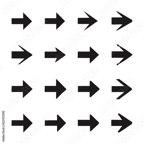 Vector Arrow Set for Graphic Resources – Infographic, Navigation, UI Design,