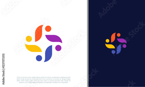 Global Community Logo Icon Elements Template. Community human Logo template vector. Community health care. Abstract Community logo. Social Networking logo designs.
