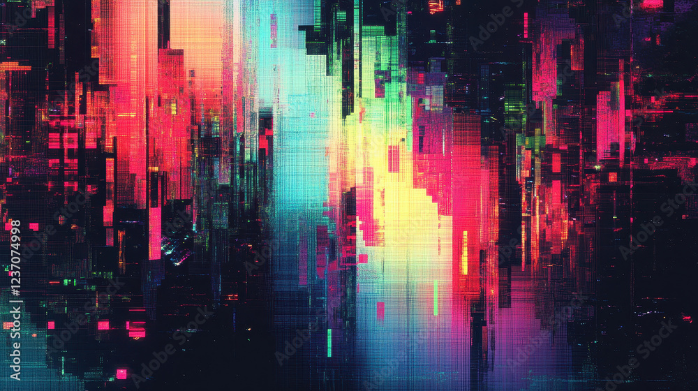 Obraz premium Neon Circuits