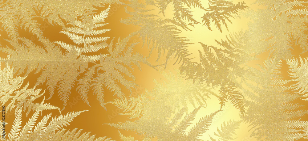 Golden fern silhouettes create a luxurious, elegant, and organic background design, perfect for upscale projects Golden fern silhouettes create a luxurious, elegant, and organic background design, perfect for upscale projects