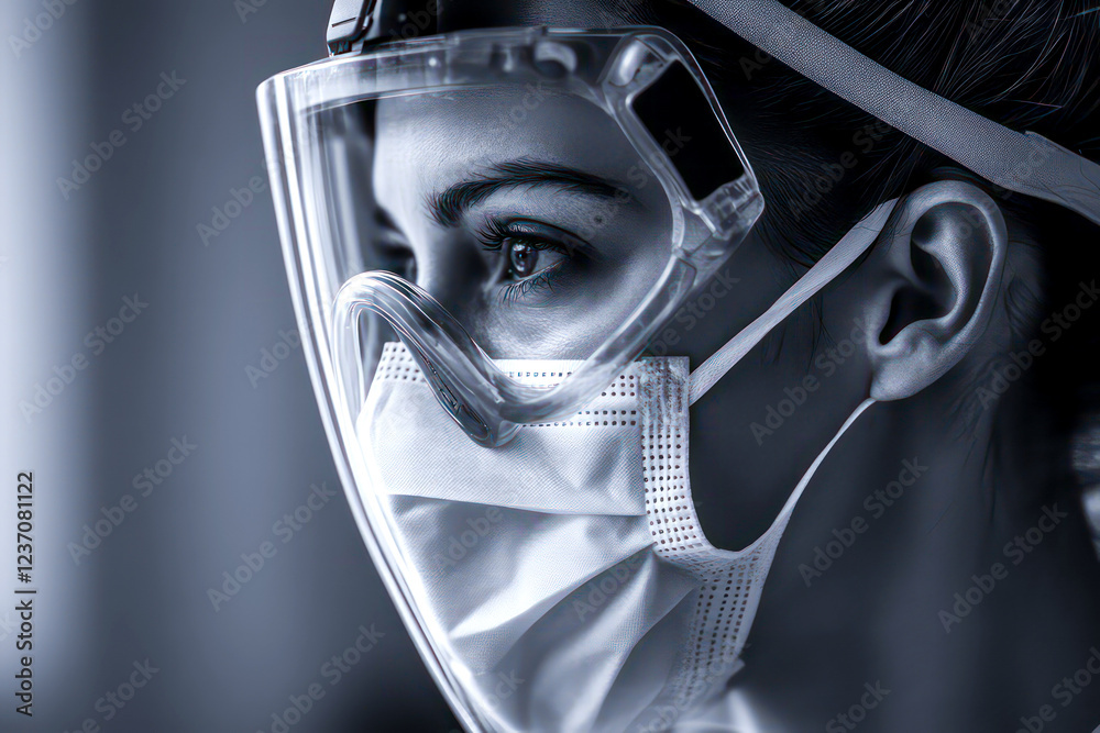 A nurse working tirelessly to save lives. A nurse working tirelessly to save lives.