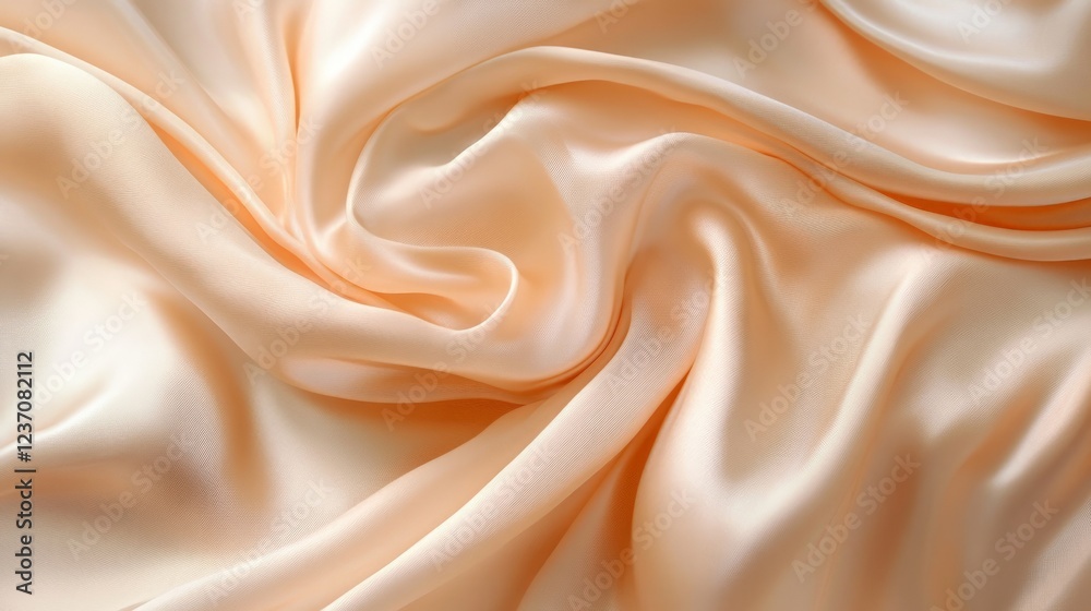 Elegant Silk Fabric Texture with Soft Creamy Color and Smooth Flow Elegant Silk Fabric Texture with Soft Creamy Color and Smooth Flow