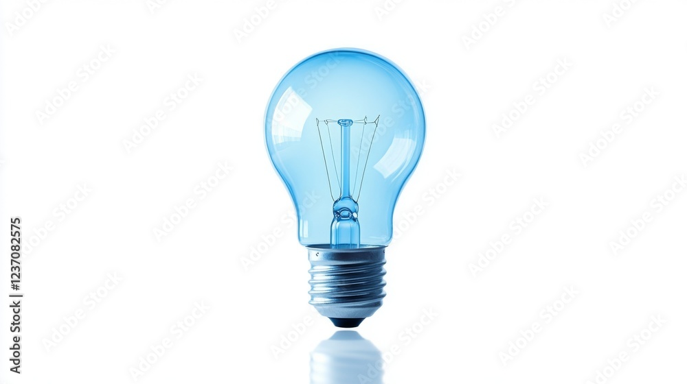Blue Light Bulb: A Symbol of Ideas and Innovation Blue Light Bulb: A Symbol of Ideas and Innovation