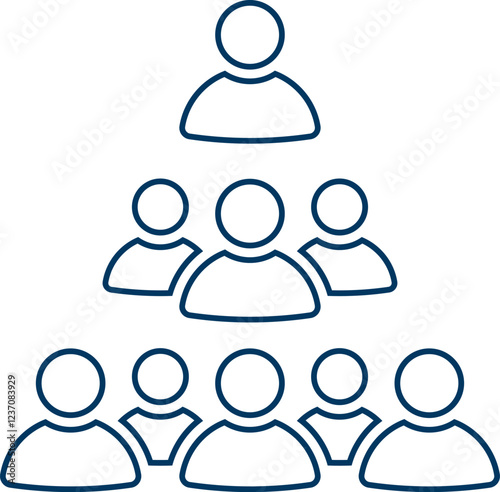 People group icon set. Team of worker. User profile symbol. Group of people or group of users. Persons symbol. Population icon. Increase social development, global demography. Vector illustration.