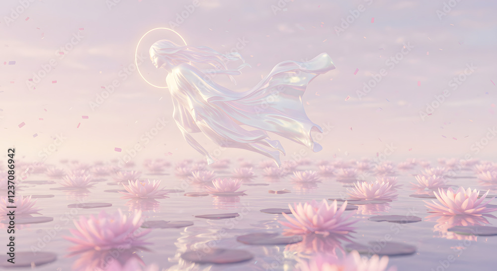 Obraz premium pink lily flower