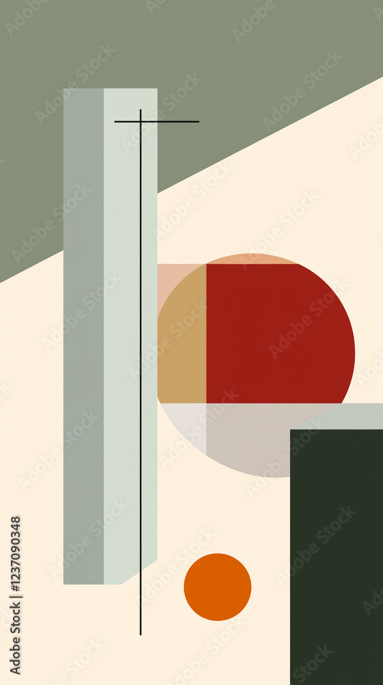 Geometric shapes background with room for text