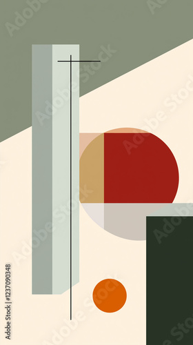 Obraz na płótnie Geometric shapes background with room for text w salonie