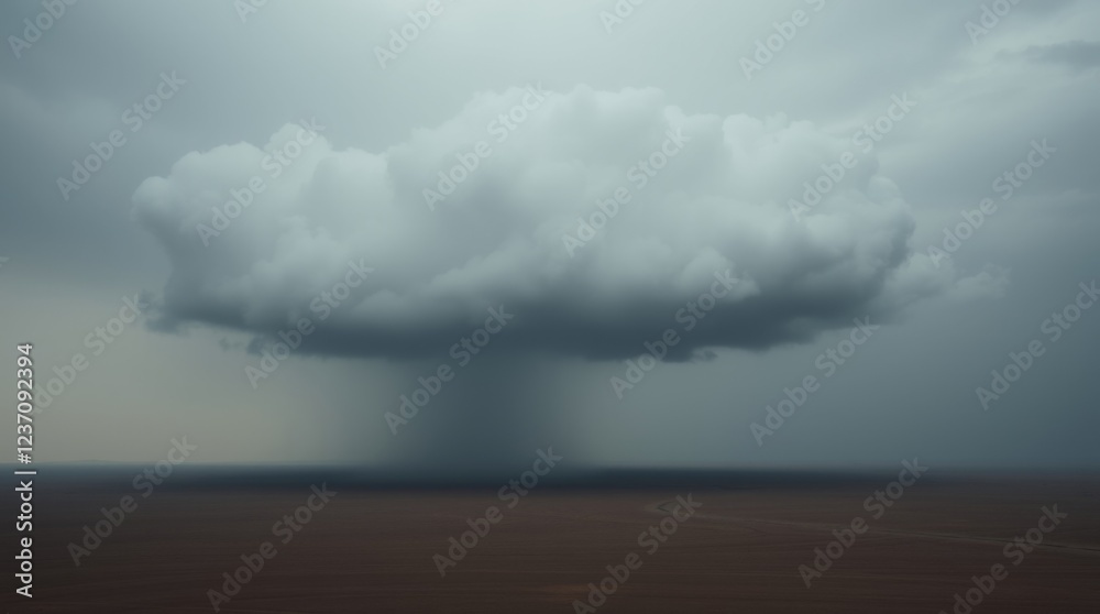 Fototapeta premium Heavy Rain Cloud as a Metaphor for Mental Burden