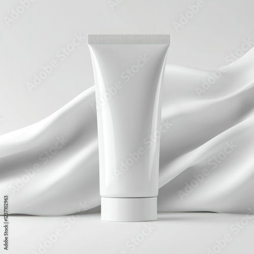 Baby Skin Care Packaging Design Mockup - Soft and Gentle Product Concept photo