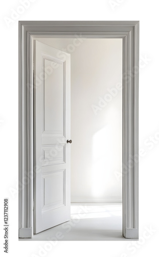 PNG Open white door frame minimalist