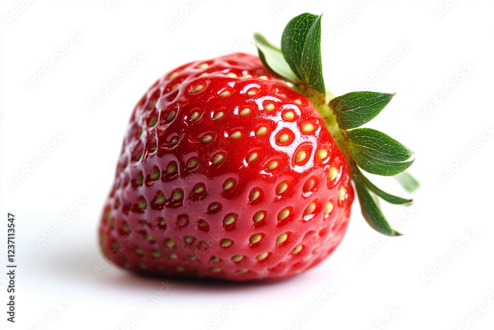 Fresh, Ripe Strawberry on White Background – Sweet and Delicious Fruit Fresh, Ripe Strawberry on White Background – Sweet and Delicious Fruit