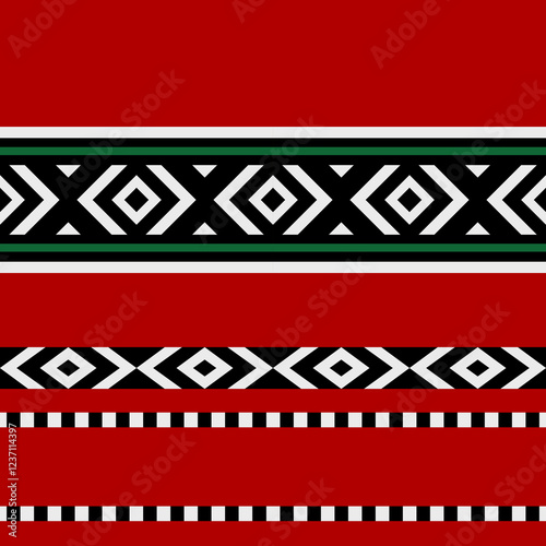 Geometric. Seamless texture. Wool decoration. Square and triangle. Arab tent. Bedouin. Al Sadu pattern. Nomads. Desert. Arabia Peninsula and North Africa. Gulf. Vector Image. High Quality. large Size.