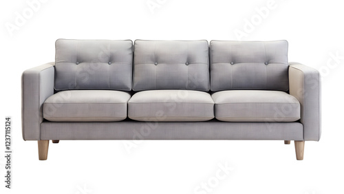 leather sofa isolated on white