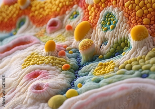 A microscopic view of a hair shaft affected by ringworm fungus