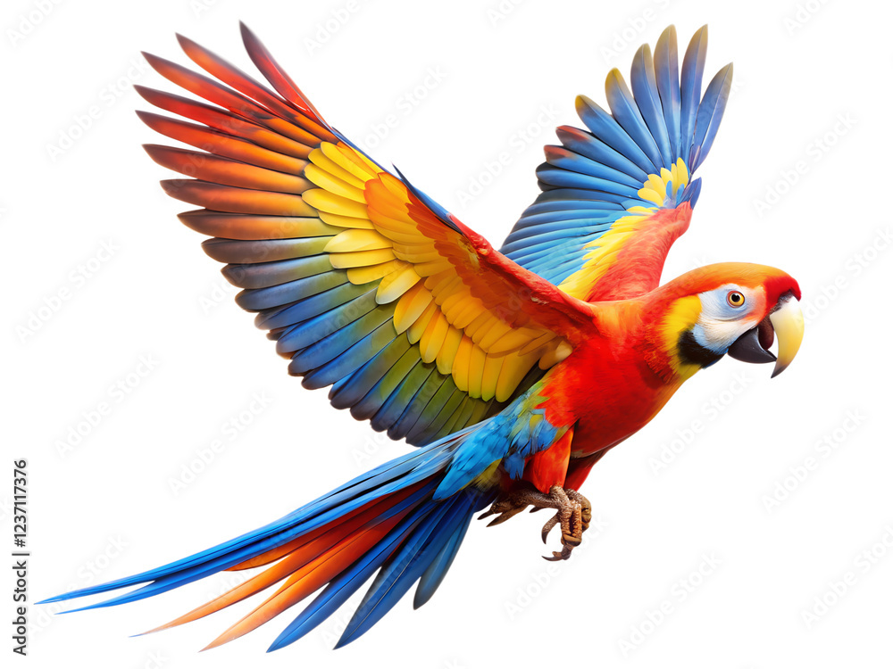 Fototapeta premium blue and yellow macaw ara ararauna