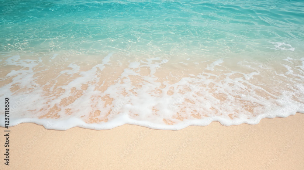 Soft Waves On Pastel Sandy Beach Summer Vacation Background Soft Waves On Pastel Sandy Beach Summer Vacation Background