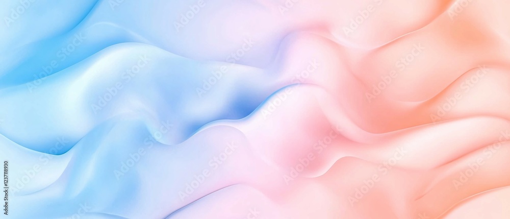 Fototapeta premium Abstract Pastel Wave Background Design