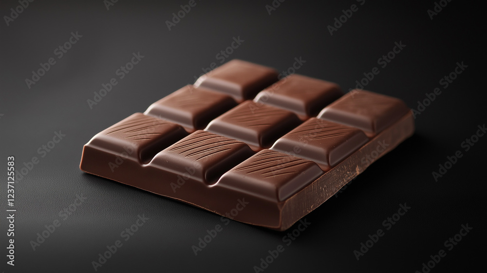 full dark chocolate bar isolated on black background full dark chocolate bar isolated on black background