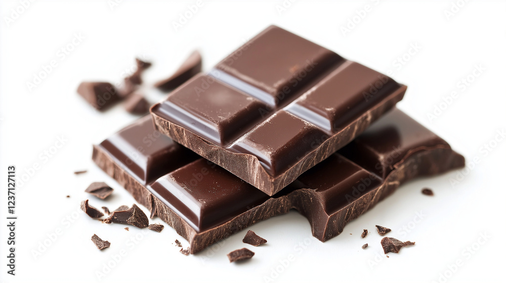 full dark chocolate bar isolated on white background full dark chocolate bar isolated on white background