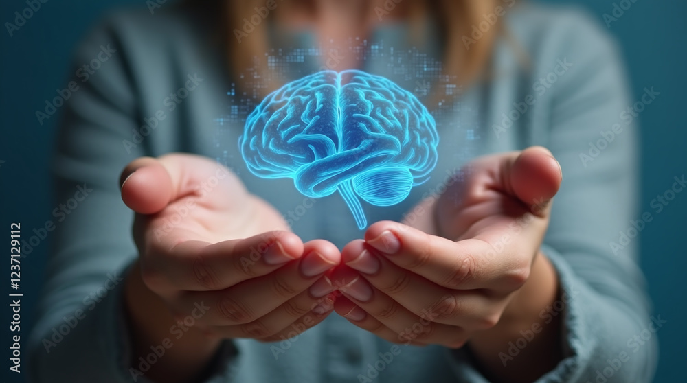 Brain Model in Hands of Physician (Neurology and Neurological Diagnosis, MS and Multiple Sclerosis, Alzheimer, Dementia, Parkinson's, Stroke, Schizophrenia, Epilepsy, ADHD) Brain Model in Hands of Physician (Neurology and Neurological Diagnosis, MS and Multiple Sclerosis, Alzheimer, Dementia, Parkinson's, Stroke, Schizophrenia, Epilepsy, ADHD)