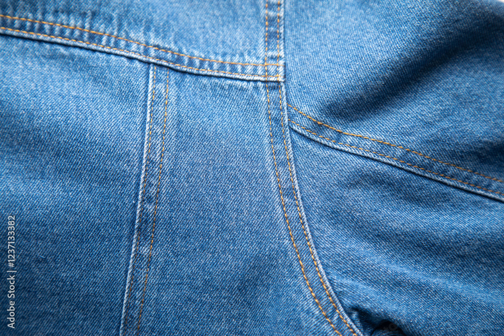 Blue denim background. Closeup view Blue denim background. Closeup view
