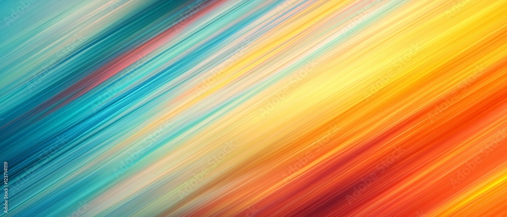 Abstract Diagonal Lines of Warm and Cool Colors Abstract Diagonal Lines of Warm and Cool Colors