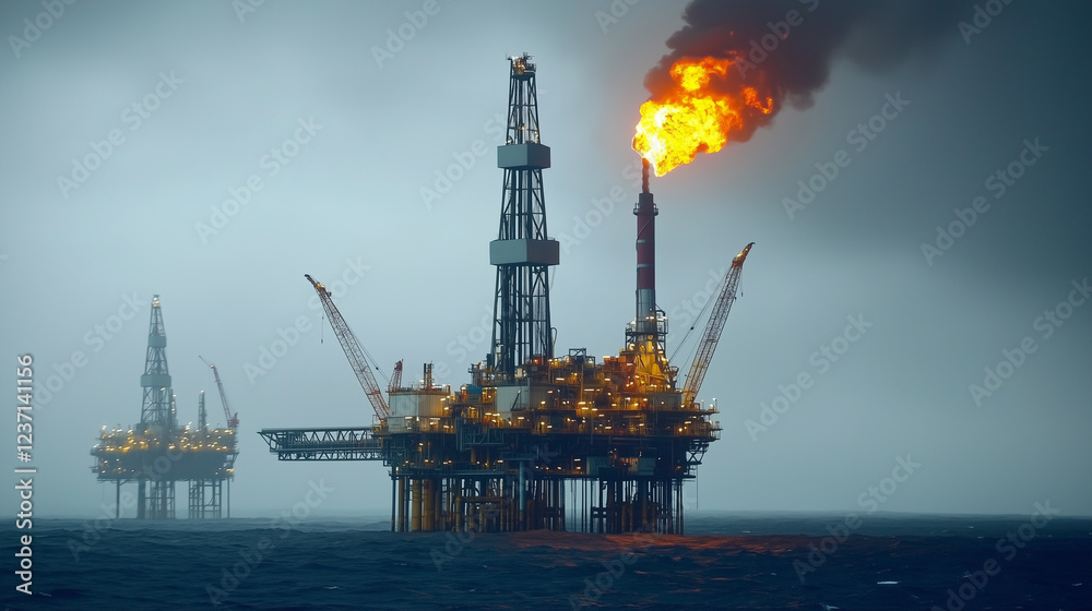 Major offshore oil and gas fields are criticized for its significant climate impact, highlighting the environmental effects of offshore drilling facilities. Major offshore oil and gas fields are criticized for its significant climate impact, highlighting the environmental effects of offshore drilling facilities.