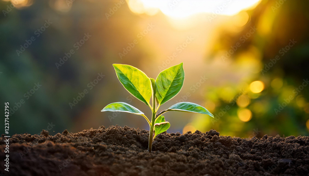 a single inexperienced sprout emerges from the dark rich soil reaching toward the warm daylight filtering through the bushes inside the heritage a single inexperienced sprout emerges from the dark rich soil reaching toward the warm daylight filtering through the bushes inside the heritage