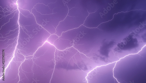 Wallpaper Mural Lightning in the night sky, Lightning with dramatic clouds, Spectacular Lightning Storm, Fork lightning striking down Torontodigital.ca