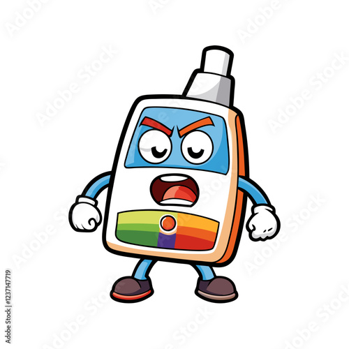 Spectrophotometer Laboratory Research Vector Illustration | Clipart & Line Art Design, Spectrophotometer lab research vector clipart in cartoon, line art, and isolated white background.