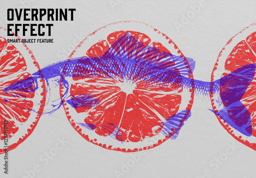 Overprint Effect with Generative AI