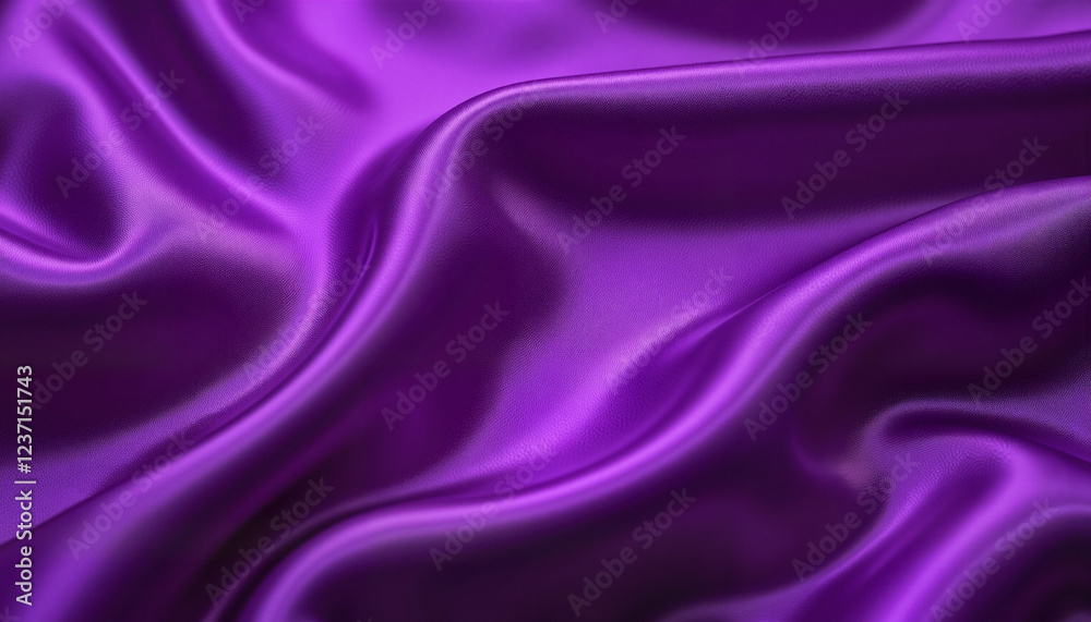 Glossy deep purple silk fabric with luxurious sheen, elegant aesthetic Glossy deep purple silk fabric with luxurious sheen, elegant aesthetic