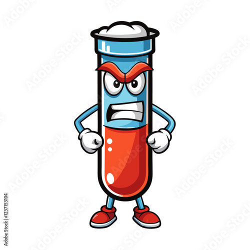 Test Tube Holder Laboratory Research Vector | Clipart, Line Art & Cartoon Illustration, Test tube holder laboratory vector illustration—clipart, line art & cartoon design for digital use.