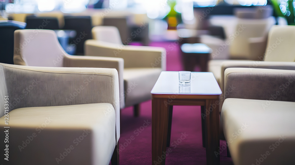 Elegant VIP lounge with a rich red carpet, minimalist furniture, and ambient lighting, offering a luxurious atmosphere for an exclusive experience.
Elegant VIP lounge with a rich red carpet, minimalist furniture, and ambient lighting, offering a luxurious atmosphere for an exclusive experience.
