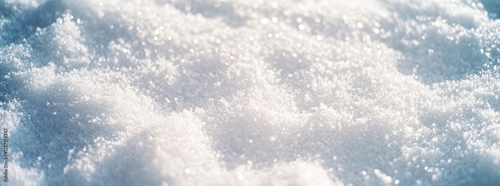 Winter Wonderland: Close-up of Pristine Snow Winter Wonderland: Close-up of Pristine Snow