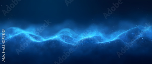 Background with shiny blue abstract noise texture.