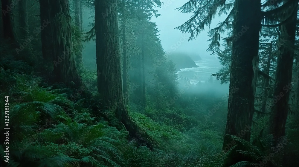 Obraz premium Enchanted Oregon: Explore the Mystical Forest