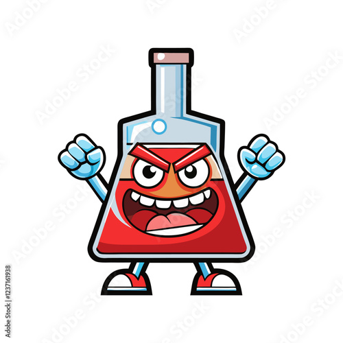 Titration Apparatus Laboratory Research Vector Illustration – Clipart, Line Art & Cartoon Design, High-quality titration apparatus vector illustration – perfect for lab research designs and digital us