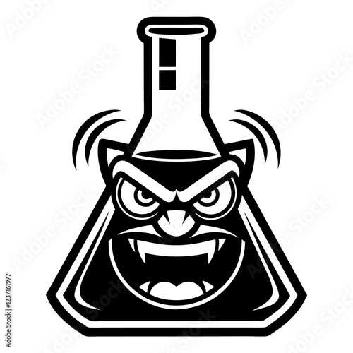 Titration Apparatus Laboratory Research Vector Illustration – Clipart, Line Art & Cartoon Design, High-quality titration apparatus vector illustration – perfect for lab research designs and digital us