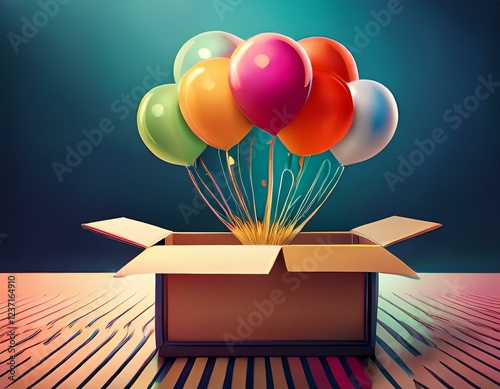 balloon in a box